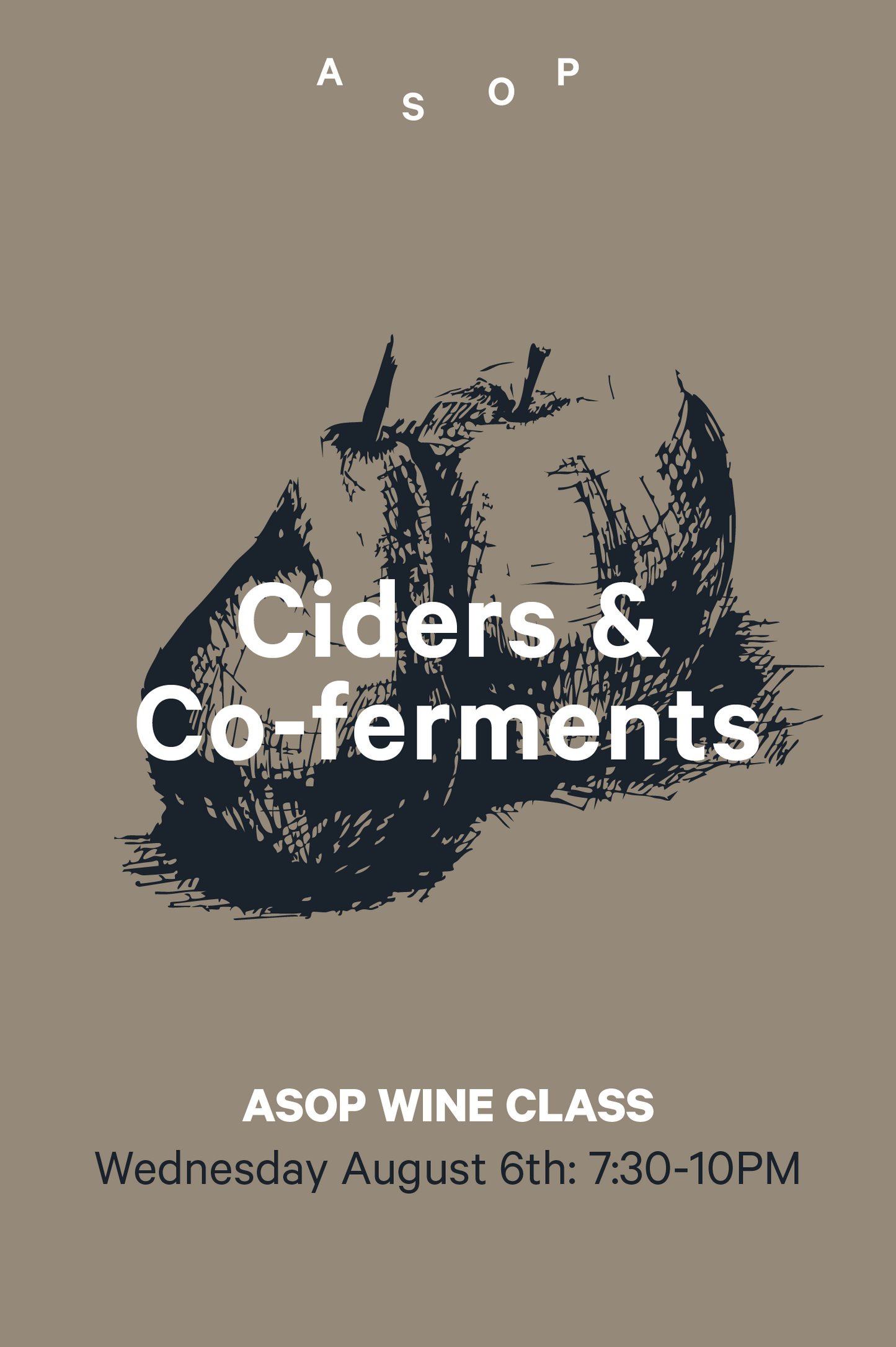6-8 | ASOP Wine Class: Ciders & Co-ferments