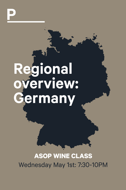 1-5 | ASOP Wine Class: Wine Regions Germany