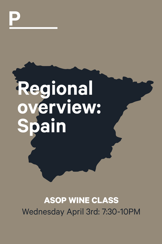 3-4 | ASOP Wine Class: Wine Regions Spain