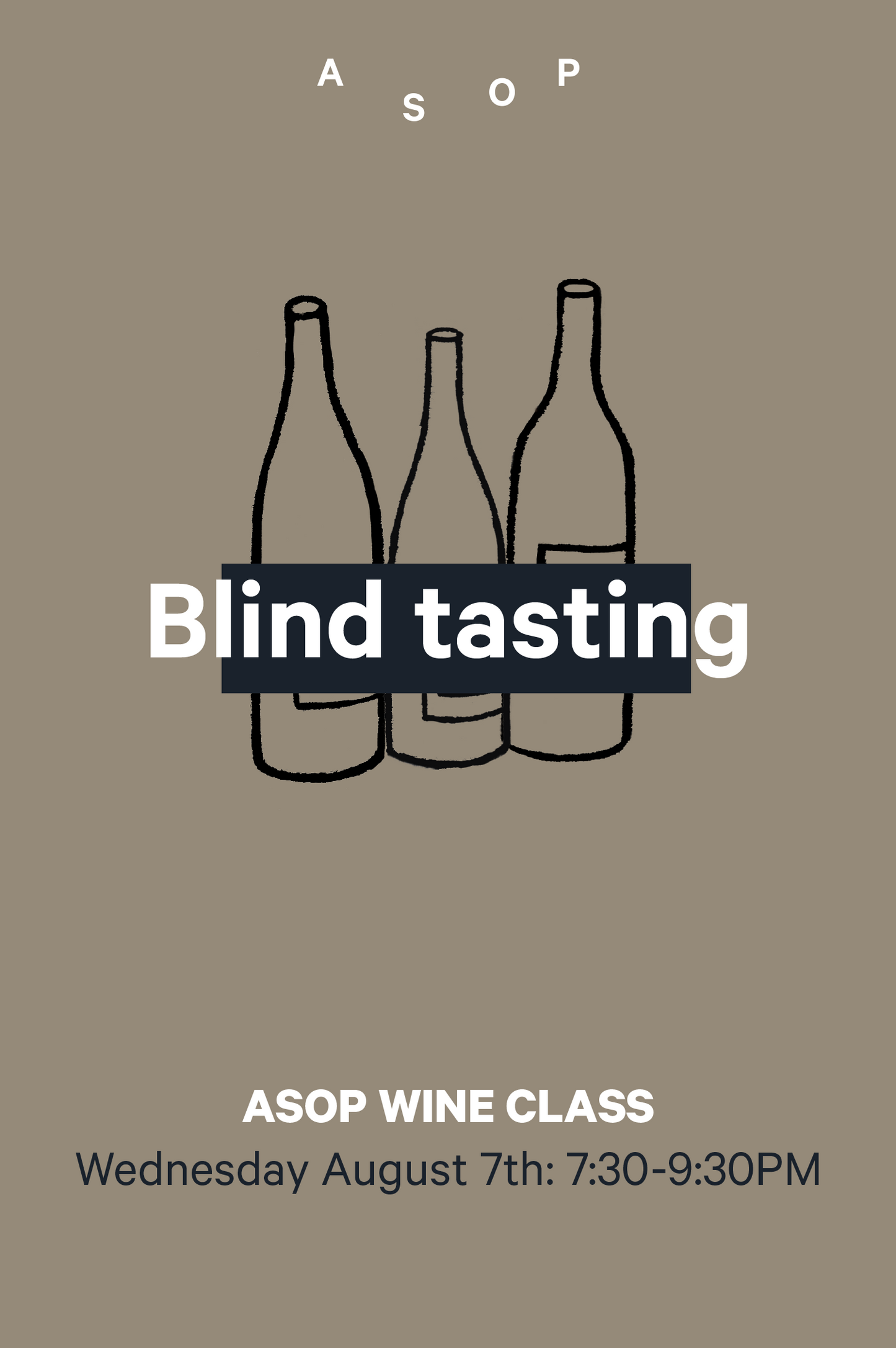 7-8 | ASOP Wine Class: Blind Tasting