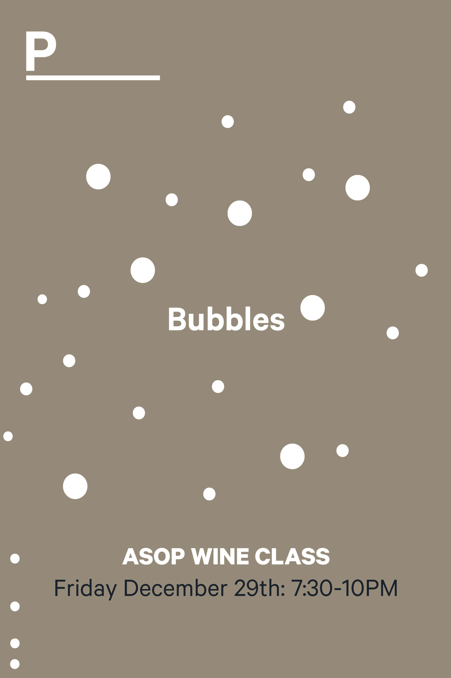 29-12 | ASOP Wine Class: Bubbles