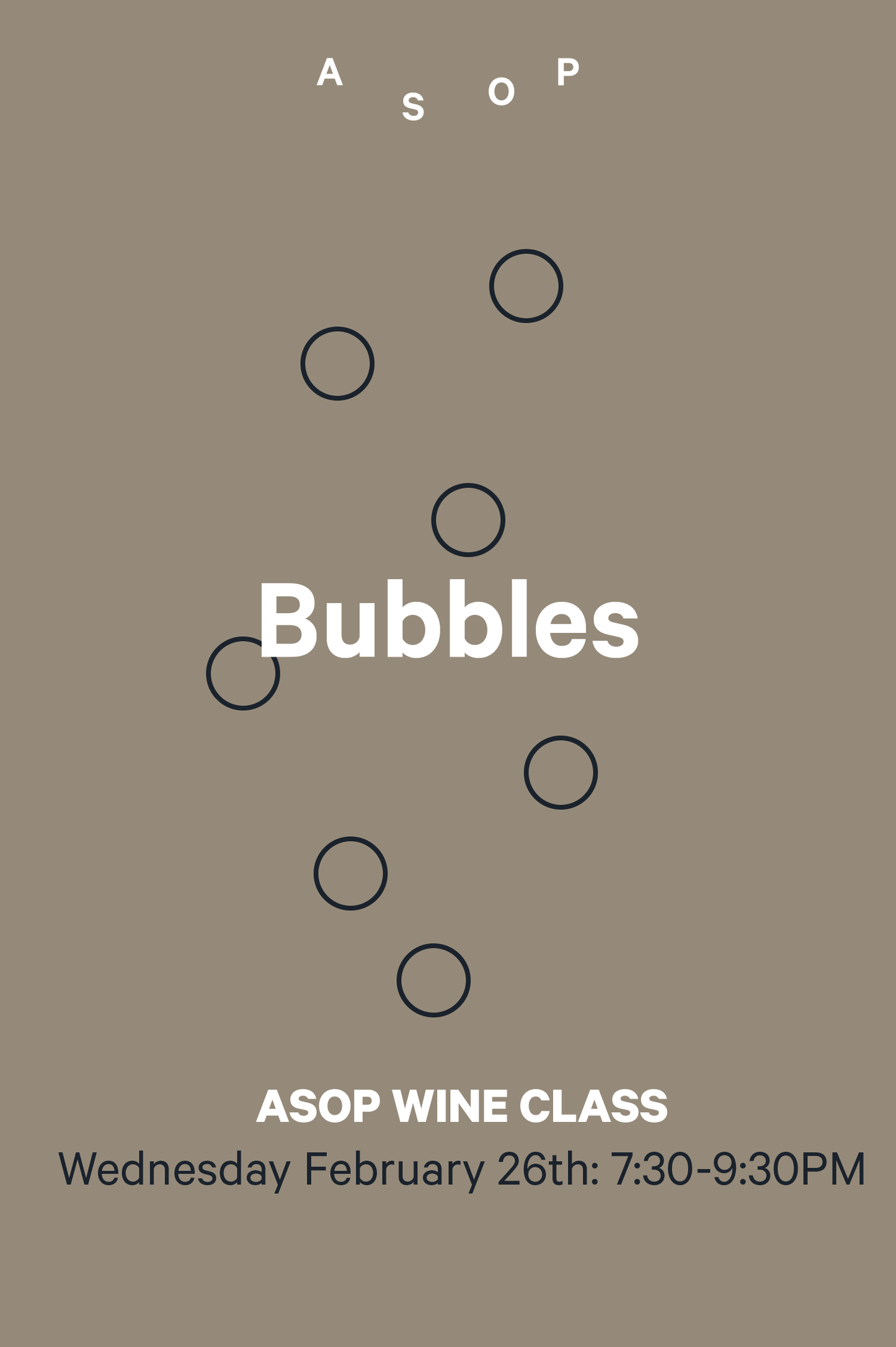 26-2 | ASOP Wine Class: Bubbles