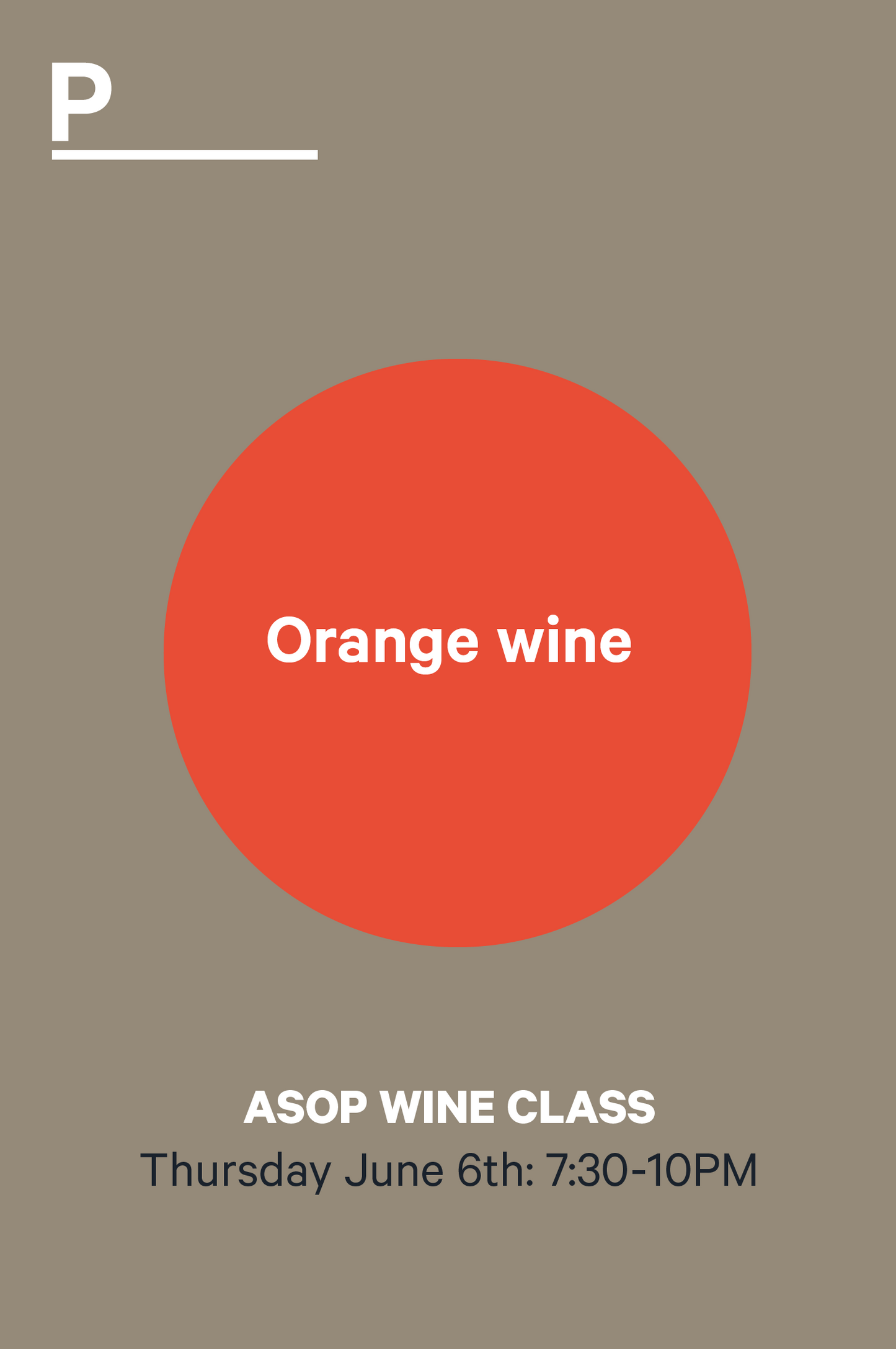 6-6 | ASOP Wine Class: Orange wine