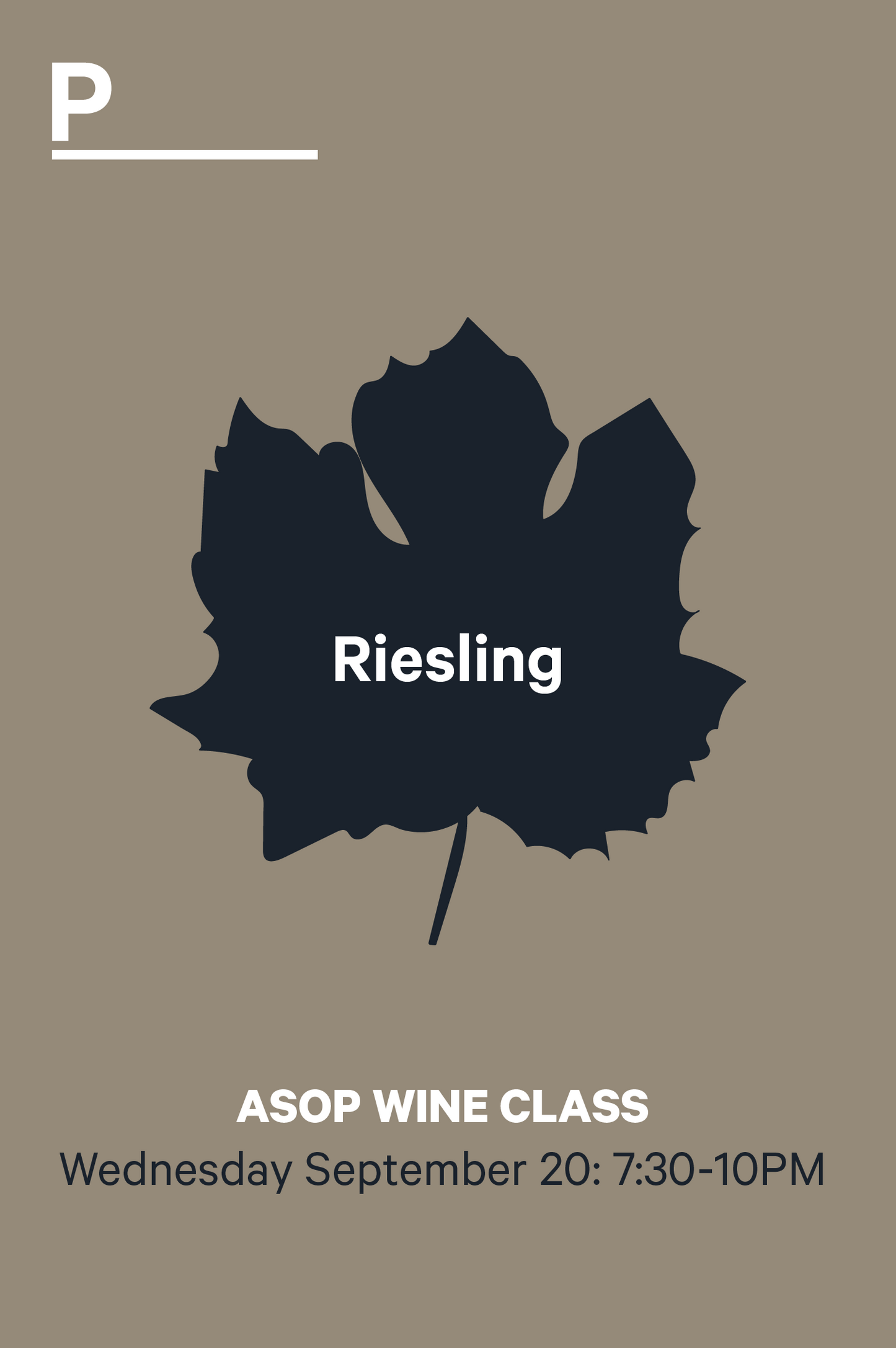 ASOP Wine Class: Riesling