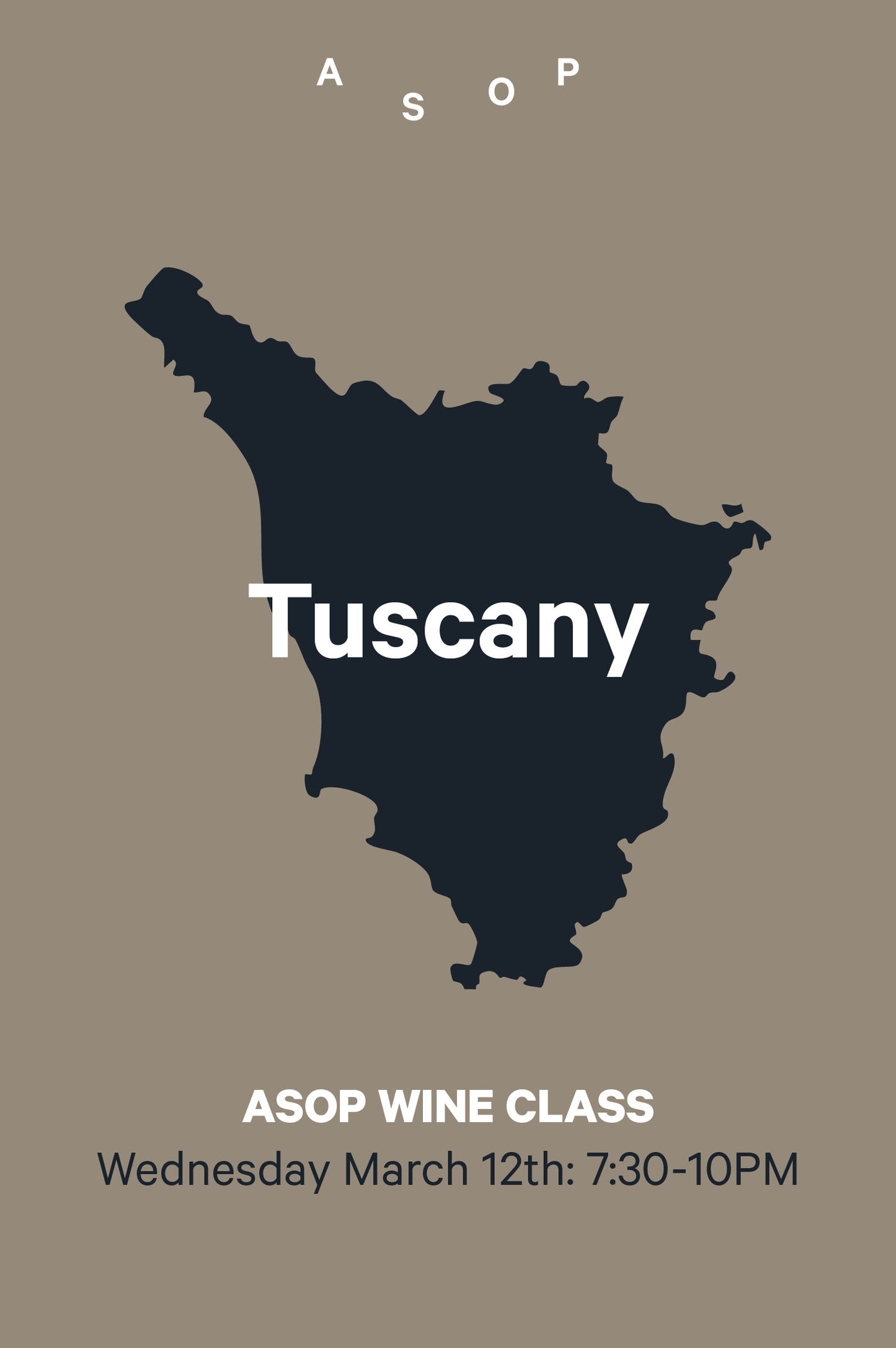 12-3 | ASOP Wine Class: Tuscany